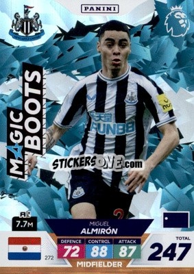 Sticker Miguel Almirón - English Premier League 2022-2023. Adrenalyn XL Plus
 n. 272 - Panini