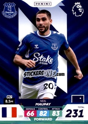 Sticker Neal Maupay - English Premier League 2022-2023. Adrenalyn XL Plus
 n. 153 - Panini