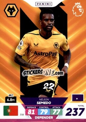Sticker Nélson Semedo - English Premier League 2022-2023. Adrenalyn XL Plus
 n. 358 - Panini