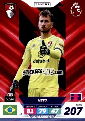 Sticker Neto - English Premier League 2022-2023. Adrenalyn XL Plus
 n. 13 - Panini