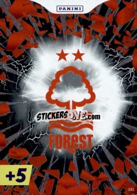 Sticker Nottingham Forest Crest - English Premier League 2022-2023. Adrenalyn XL Plus
 - Panini