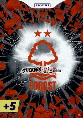 Sticker Nottingham Forest Crest - English Premier League 2022-2023. Adrenalyn XL Plus
 n. 281 - Panini