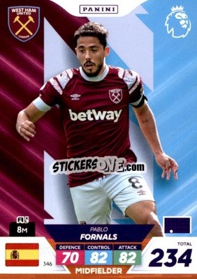 Figurina Pablo Fornals - English Premier League 2022-2023. Adrenalyn XL Plus
 - Panini