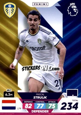 Sticker Pascal Struijk - English Premier League 2022-2023. Adrenalyn XL Plus
 n. 179 - Panini