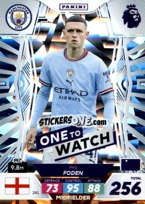 Sticker Phil Foden - English Premier League 2022-2023. Adrenalyn XL Plus
 n. 241 - Panini