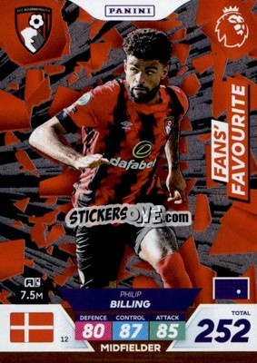 Sticker Philip Billing - English Premier League 2022-2023. Adrenalyn XL Plus
 n. 12 - Panini