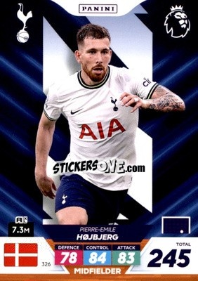 Cromo Pierre-Emile Højbjerg - English Premier League 2022-2023. Adrenalyn XL Plus
 - Panini