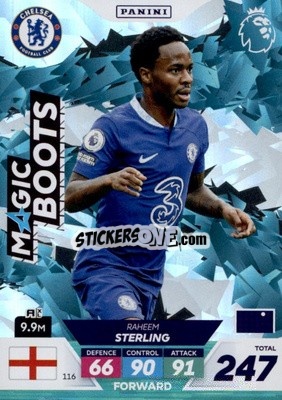 Sticker Raheem Sterling - English Premier League 2022-2023. Adrenalyn XL Plus
 n. 116 - Panini
