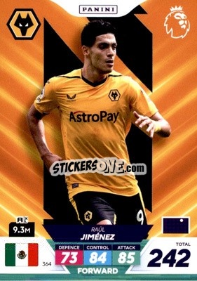 Sticker Raúl Jiménez - English Premier League 2022-2023. Adrenalyn XL Plus
 n. 364 - Panini