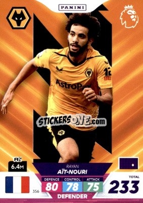 Sticker Rayan Aït-Nouri - English Premier League 2022-2023. Adrenalyn XL Plus
 n. 356 - Panini