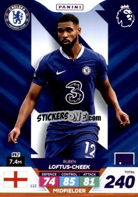 Sticker Ruben Loftus-Cheek - English Premier League 2022-2023. Adrenalyn XL Plus
 n. 112 - Panini