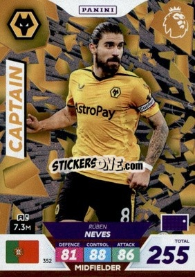 Sticker Rúben Neves - English Premier League 2022-2023. Adrenalyn XL Plus
 n. 352 - Panini