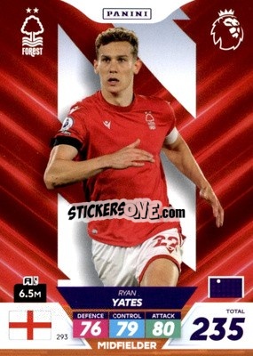 Sticker Ryan Yates - English Premier League 2022-2023. Adrenalyn XL Plus
 n. 293 - Panini
