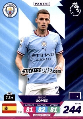 Cromo Sergio Gómez - English Premier League 2022-2023. Adrenalyn XL Plus
 - Panini