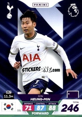 Sticker Son Heung-min - English Premier League 2022-2023. Adrenalyn XL Plus
 - Panini