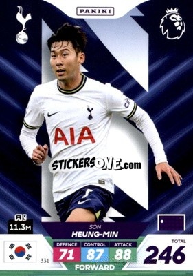 Sticker Son Heung-min - English Premier League 2022-2023. Adrenalyn XL Plus
 n. 331 - Panini