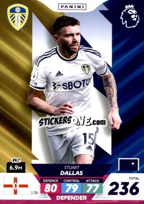 Sticker Stuart Dallas - English Premier League 2022-2023. Adrenalyn XL Plus
 n. 178 - Panini