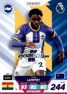 Sticker Tariq Lamptey - English Premier League 2022-2023. Adrenalyn XL Plus
 - Panini