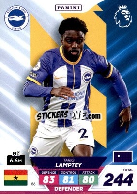 Sticker Tariq Lamptey - English Premier League 2022-2023. Adrenalyn XL Plus
 n. 86 - Panini