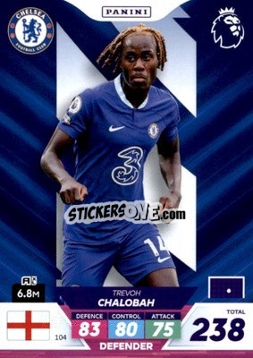 Sticker Trevoh Chalobah - English Premier League 2022-2023. Adrenalyn XL Plus
 n. 104 - Panini