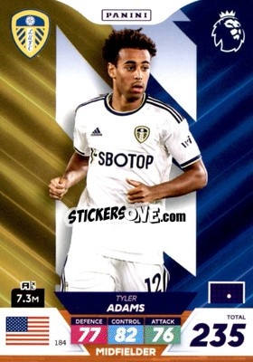 Sticker Tyler Adams - English Premier League 2022-2023. Adrenalyn XL Plus
 n. 184 - Panini