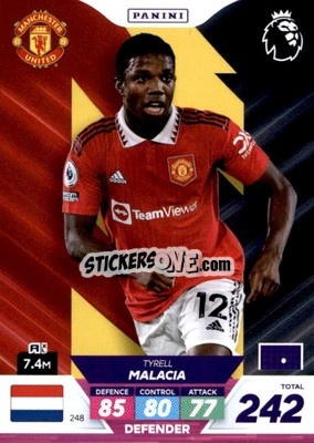 Sticker Tyrell Malacia - English Premier League 2022-2023. Adrenalyn XL Plus
 n. 248 - Panini