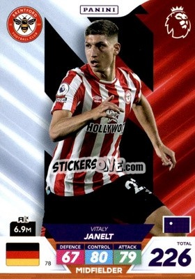 Sticker Vitaly Janelt - English Premier League 2022-2023. Adrenalyn XL Plus
 n. 78 - Panini