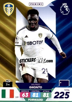 Sticker Wilfried Gnonto - English Premier League 2022-2023. Adrenalyn XL Plus
 n. 189 - Panini