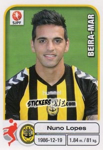 Sticker Nuno Lopes - Futebol 2012-2013 n. 25 - Panini