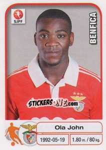 Sticker Ola John - Futebol 2012-2013 n. 54 - Panini