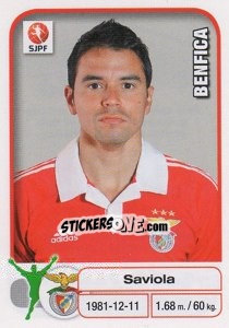 Sticker Javier Saviola - Futebol 2012-2013 - Panini