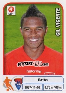 Sticker Brito - Futebol 2012-2013 n. 114 - Panini