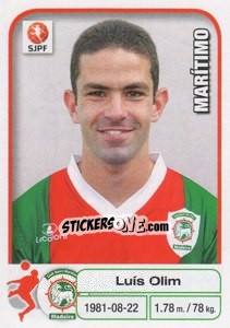 Sticker Luis Olim - Futebol 2012-2013 n. 128 - Panini
