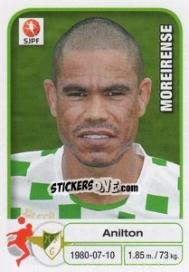 Sticker Anilton - Futebol 2012-2013 n. 145 - Panini