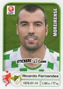 Sticker Ricardo Fernandes - Futebol 2012-2013 n. 147 - Panini
