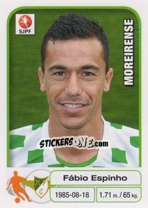 Sticker Fabio Espinho - Futebol 2012-2013 n. 154 - Panini