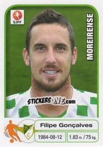 Sticker Filipe Goncalves - Futebol 2012-2013 - Panini