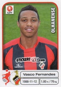 Sticker Vasco Fernandes - Futebol 2012-2013 n. 187 - Panini