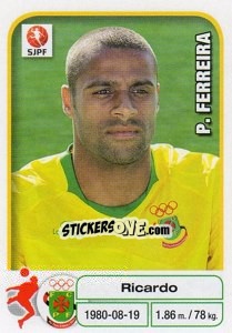 Figurina Ricardo - Futebol 2012-2013 - Panini