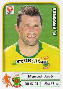 Sticker Manuel Jose - Futebol 2012-2013 n. 213 - Panini
