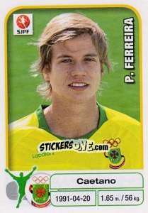 Cromo Caetano - Futebol 2012-2013 - Panini