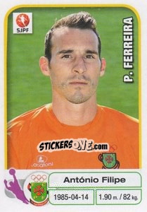 Figurina Antonio Filipe - Futebol 2012-2013 - Panini