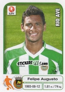 Sticker Felipe Augusto - Futebol 2012-2013 n. 255 - Panini