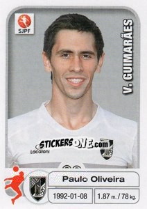 Sticker Paulo Oliveira - Futebol 2012-2013 n. 286 - Panini