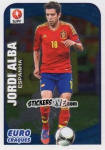 Cromo Jordi Alba (Espanha) - Futebol 2012-2013 - Panini