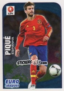 Sticker Gerard Pique (Espanha) - Futebol 2012-2013 n. 360 - Panini