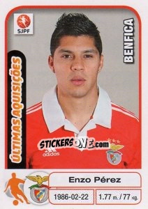 Sticker Enzo Perez (Benfica) - Futebol 2012-2013 n. 373 - Panini