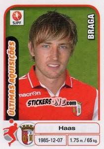 Sticker Haas (Braga) - Futebol 2012-2013 - Panini