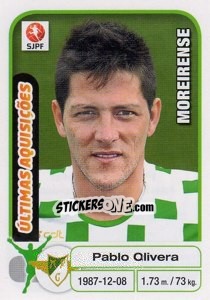 Sticker Pablo Olivera (Moreirense) - Futebol 2012-2013 n. 384 - Panini