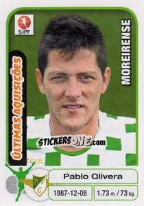 Sticker Pablo Olivera (Moreirense) - Futebol 2012-2013 - Panini